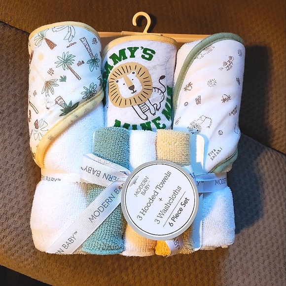 Baby Boy 6-Piece Towel & Washcloth Set - Picture 1 of 2